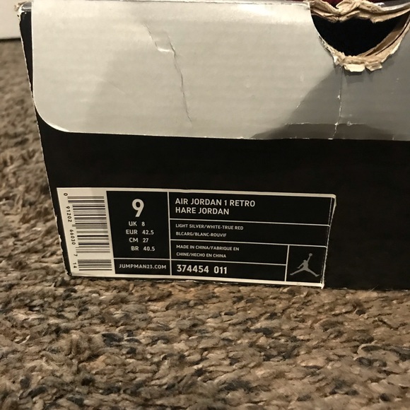 Jordan 1 hare - Picture 8 of 8